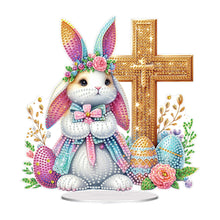 Load image into Gallery viewer, Acrylic Special Shape Easter Cake Desktop Diamond Art Kits for Home Office Decor