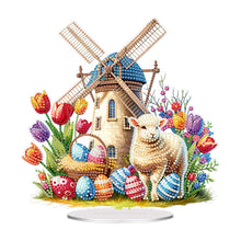 Load image into Gallery viewer, Acrylic Special Shape Easter Cake Desktop Diamond Art Kits for Home Office Decor