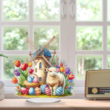 Load image into Gallery viewer, Acrylic Special Shape Easter Cake Desktop Diamond Art Kits for Home Office Decor