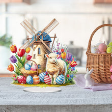 Load image into Gallery viewer, Acrylic Special Shape Easter Cake Desktop Diamond Art Kits for Home Office Decor