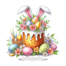 Load image into Gallery viewer, Acrylic Special Shape Easter Cake Desktop Diamond Art Kits for Home Office Decor