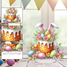 Load image into Gallery viewer, Acrylic Special Shape Easter Cake Desktop Diamond Art Kits for Home Office Decor