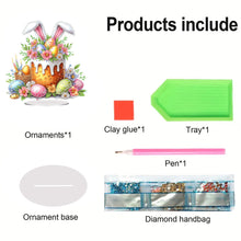 Load image into Gallery viewer, Acrylic Special Shape Easter Cake Desktop Diamond Art Kits for Home Office Decor