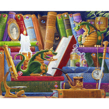 Load image into Gallery viewer, AB Diamond Painting - Full Round - Cooperative little green dragon (50*40CM)