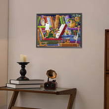 Load image into Gallery viewer, AB Diamond Painting - Full Round - Cooperative little green dragon (50*40CM)