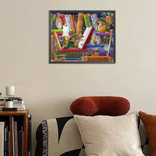 Load image into Gallery viewer, AB Diamond Painting - Full Round - Cooperative little green dragon (50*40CM)