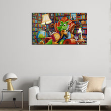 Load image into Gallery viewer, AB Diamond Painting - Full Round - Reading Mr. Green Dragon (40*70CM)