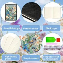 Load image into Gallery viewer, Special Shaped Birds Flowers 5D DIY Diamond Painting Notebook for Students Adult