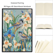 Load image into Gallery viewer, Special Shaped Birds Flowers 5D DIY Diamond Painting Notebook for Students Adult