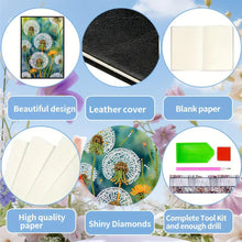 Load image into Gallery viewer, Special Shaped Dandelion 5D DIY Diamond Painting Notebook for Students Adults