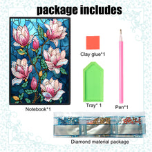 Load image into Gallery viewer, Special Shaped Flowers 5D DIY Diamond Painting Notebook for Students Adults