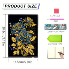 Load image into Gallery viewer, Special Shaped Flowers 5D DIY Diamond Painting Notebook for Students Adults
