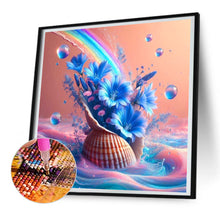 Load image into Gallery viewer, Diamond Painting - Full Round - Dream blue flower shell (30*30CM)