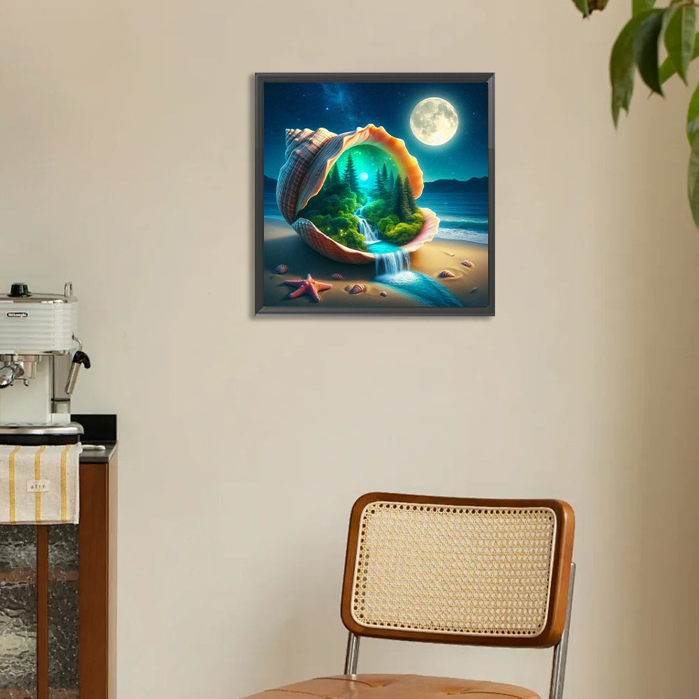 Diamond Painting - Full Round - Dream Forest Shell (30*30CM)