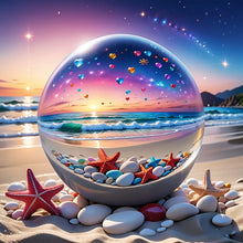 Load image into Gallery viewer, Diamond Painting - Full Round - Dream Starfish Water Drop (30*30CM)