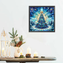 Load image into Gallery viewer, Diamond Painting - Full Round - Glass Art Christmas Tree (30*30CM)