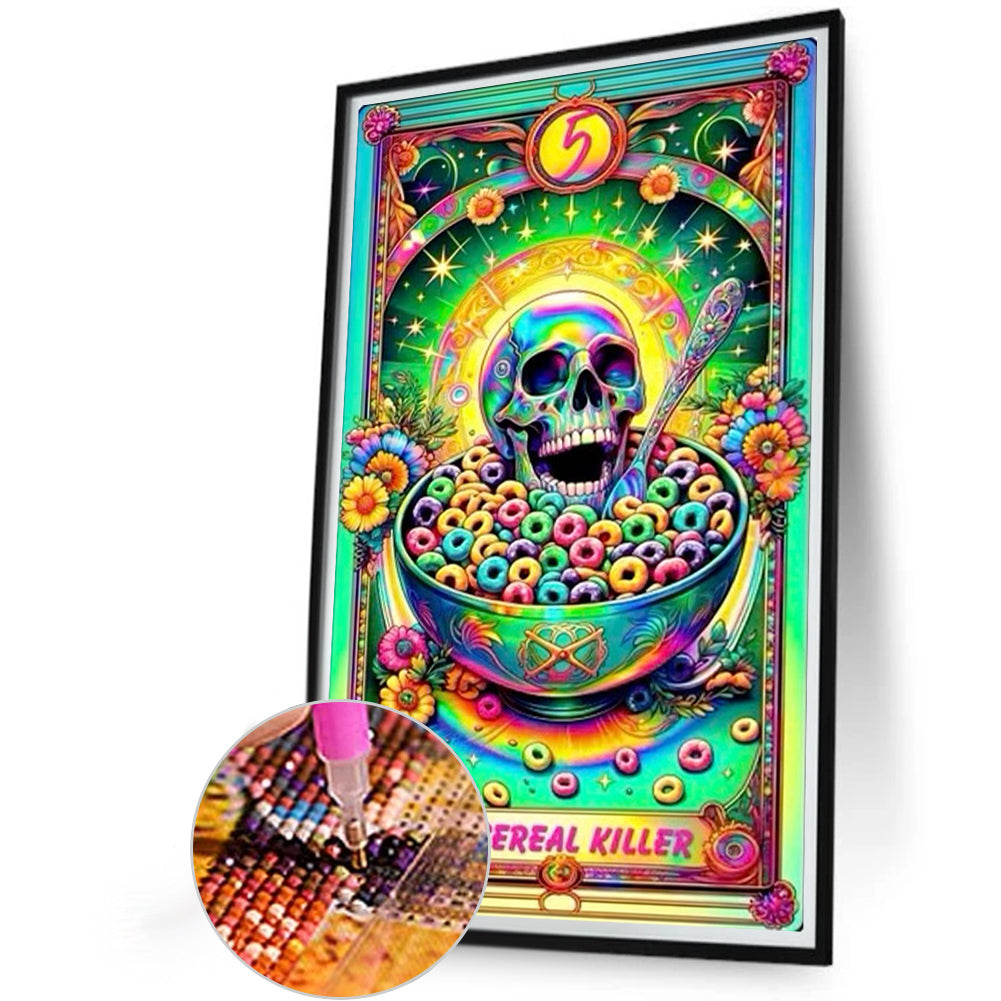 Diamond Painting - Full Round - Skull Card (40*65CM)