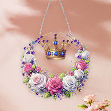 Load image into Gallery viewer, Acrylic Special Shape Carnival Wreath DIY Diamond Art Pendant Kit for Art Crafts