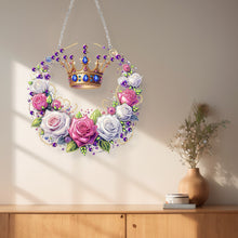 Load image into Gallery viewer, Acrylic Special Shape Carnival Wreath DIY Diamond Art Pendant Kit for Art Crafts