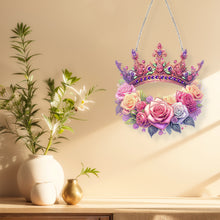 Load image into Gallery viewer, Acrylic Special Shape Carnival Wreath DIY Diamond Art Pendant Kit for Art Crafts