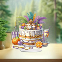 Load image into Gallery viewer, Acrylic Special Shape Carnival Cake Diamond Painting Desktop Ornaments