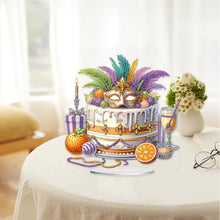 Load image into Gallery viewer, Acrylic Special Shape Carnival Cake Diamond Painting Desktop Ornaments