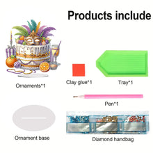 Load image into Gallery viewer, Acrylic Special Shape Carnival Cake Diamond Painting Desktop Ornaments