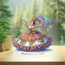 Load image into Gallery viewer, Acrylic Special Shape Carnival Dancing Girl Diamond Painting Desktop Ornaments