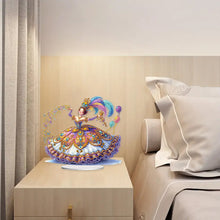 Load image into Gallery viewer, Acrylic Special Shape Carnival Dancing Girl Diamond Painting Desktop Ornaments