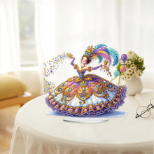 Load image into Gallery viewer, Acrylic Special Shape Carnival Dancing Girl Diamond Painting Desktop Ornaments