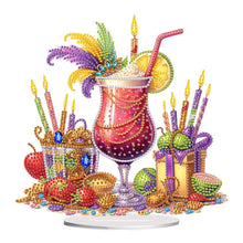 Load image into Gallery viewer, Acrylic Special Shape Carnival Drinks Diamond Painting Desktop Ornaments