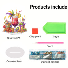 Load image into Gallery viewer, Acrylic Special Shape Carnival Drinks Diamond Painting Desktop Ornaments