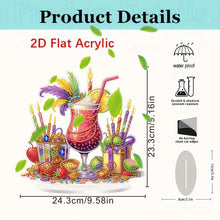 Load image into Gallery viewer, Acrylic Special Shape Carnival Drinks Diamond Painting Desktop Ornaments