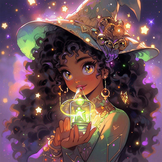 AB Diamond Painting - Full Round - Potion Witch (40*40CM)