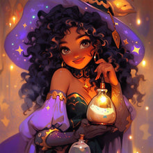 Load image into Gallery viewer, AB Diamond Painting - Full Round - Mysterious Witch (40*40CM)