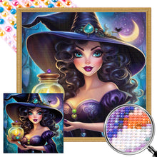Load image into Gallery viewer, AB Diamond Painting - Full Round - Mysterious Witch (40*40CM)