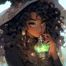 Load image into Gallery viewer, AB Diamond Painting - Full Round - Mysterious Witch (40*40CM)