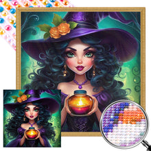 Load image into Gallery viewer, AB Diamond Painting - Full Round - Mysterious Witch (40*40CM)