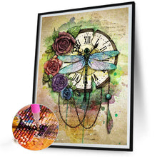 Load image into Gallery viewer, AB Diamond Painting - Full Round - Vintage Clock (40*50CM)