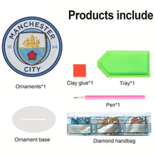 Load image into Gallery viewer, Acrylic Special Shape Manchester City Diamond Painting Desktop Ornaments