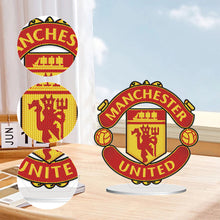 Load image into Gallery viewer, Acrylic Special Shape Manchesters United Diamond Painting Desktop Ornaments