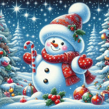 Load image into Gallery viewer, Diamond Painting - Full Round - Snowman (40*40CM)
