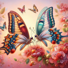 Load image into Gallery viewer, Diamond Painting - Full Round - Double butterflies (40*40CM)