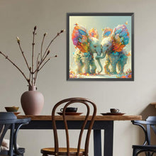 Load image into Gallery viewer, Diamond Painting - Full Round - Double elephants (40*40CM)