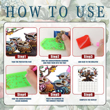 Load image into Gallery viewer, Owl On The Tree Diamond Painting Magnetic Fridge Calendar To-do List Calendar