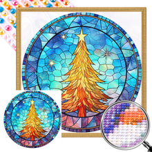 Load image into Gallery viewer, AB Diamond Painting - Full Round - Christmas Tree Glass Art (40*40CM)