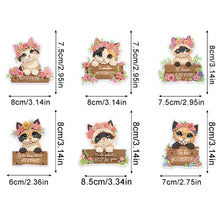 Load image into Gallery viewer, 6Pcs Kittens Diamond Painting Fridge Magnet Diamond Art Magnets Decals for Decor