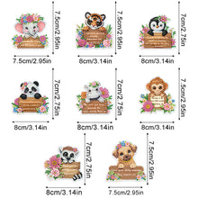 Load image into Gallery viewer, 6Pcs Small Animals Diamond Painting Fridge Magnet Diamond Art Magnets Decals