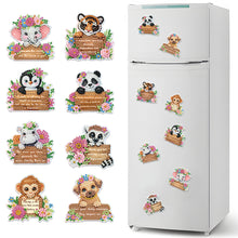 Load image into Gallery viewer, 6Pcs Small Animals Diamond Painting Fridge Magnet Diamond Art Magnets Decals
