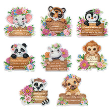 Load image into Gallery viewer, 6Pcs Small Animals Diamond Painting Fridge Magnet Diamond Art Magnets Decals